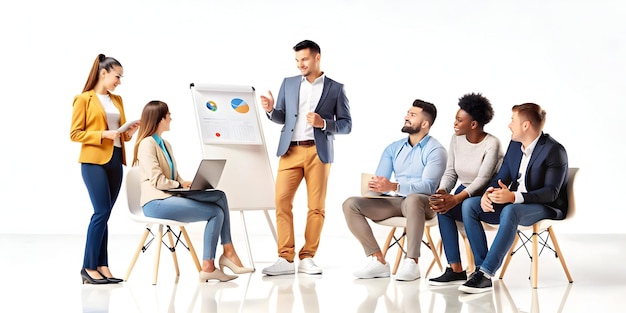 Equipo en sesión de coaching